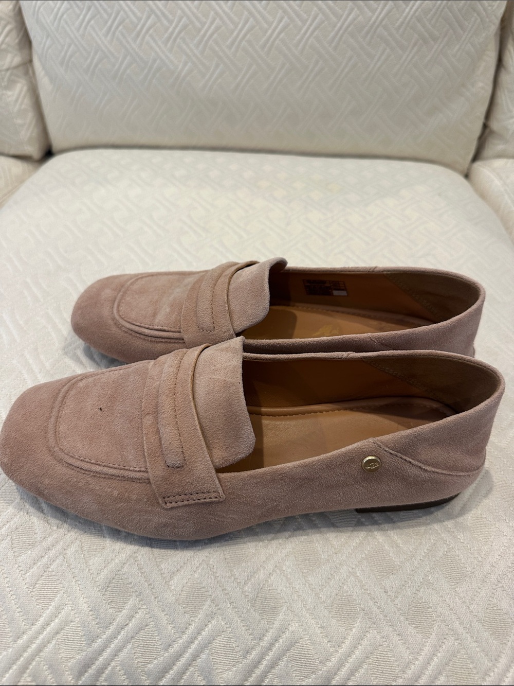 UGG Women's Suede Loafers in Dusty Rose
